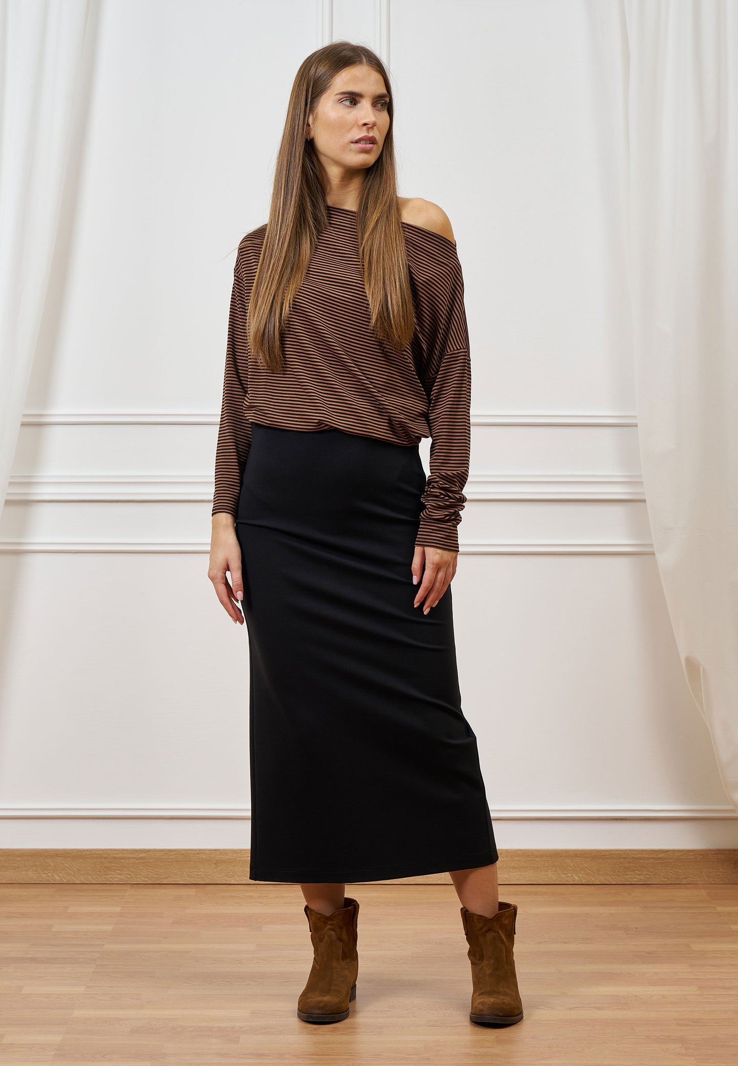 Gonna midi longuette