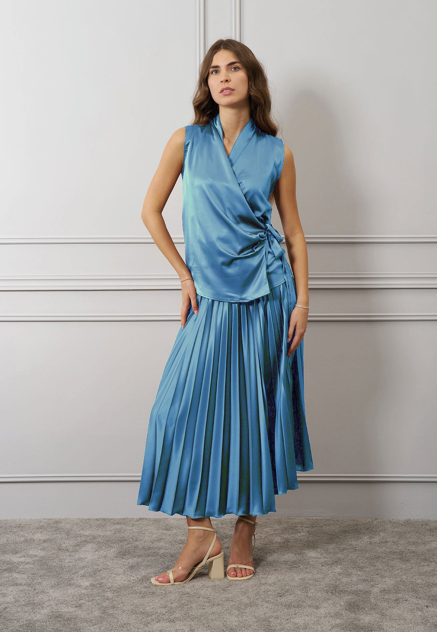 Blusa raso incrociata