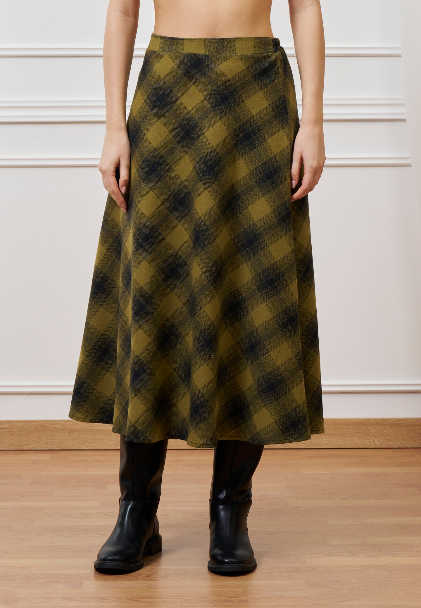 Gonna midi sbieca quadri