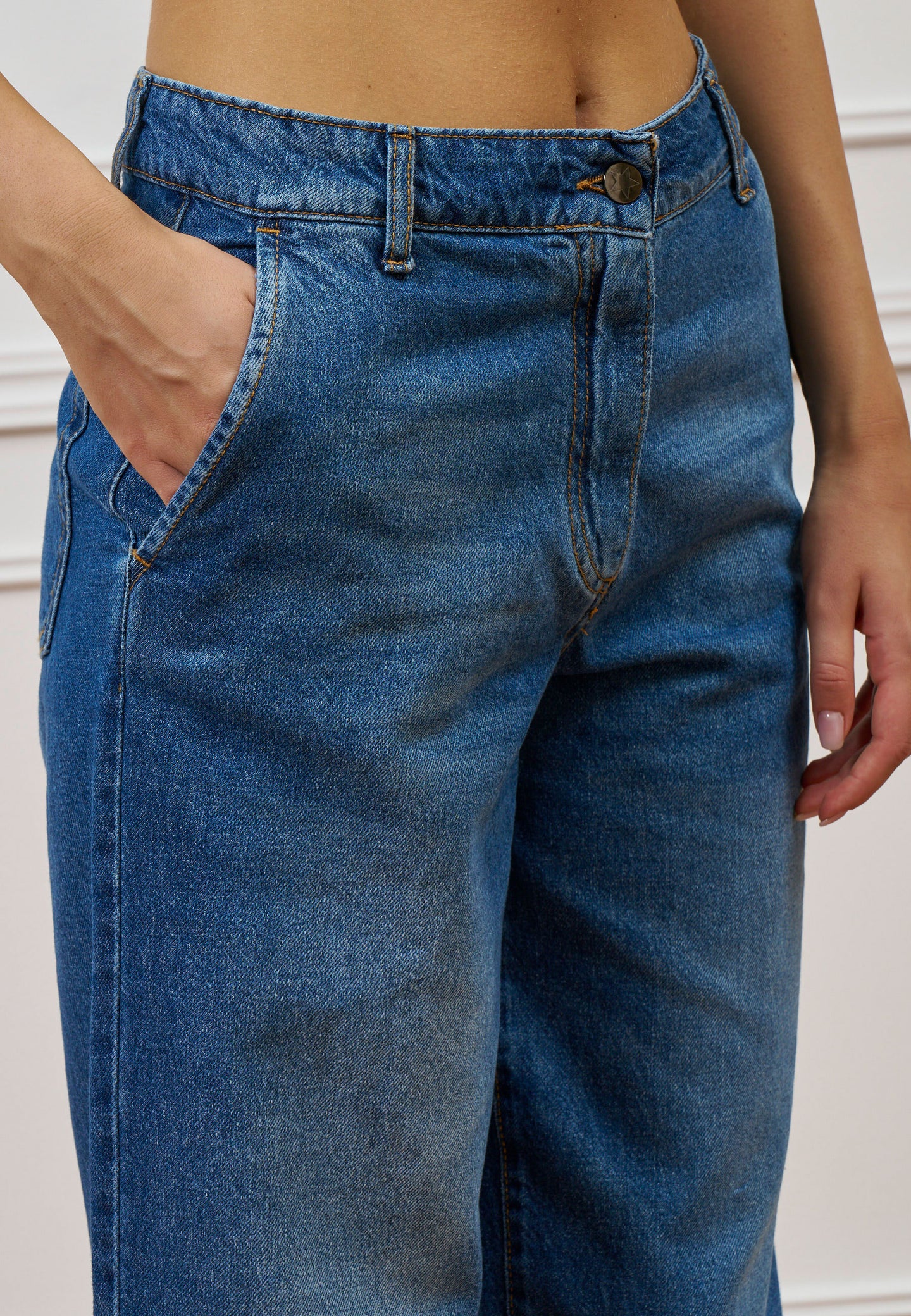 Jeans dritti alla caviglia