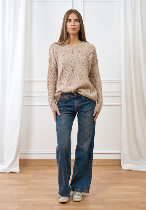 Jeans dritti vita alta