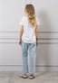 Jeans dritto vita alta