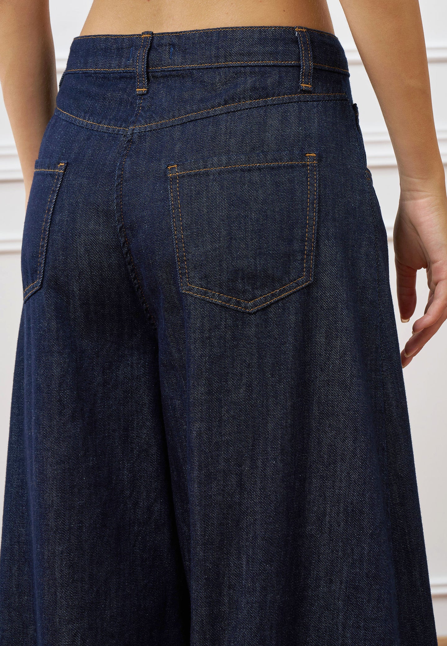 Jeans gamba ampia vita alta