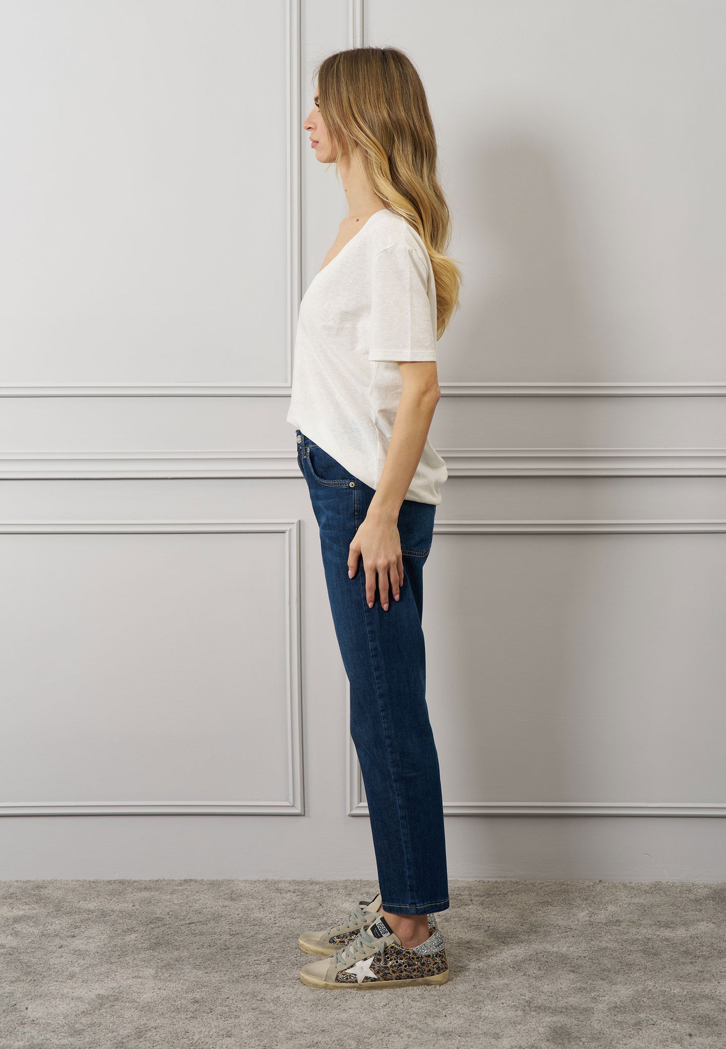 Jeans relaxed vita alta