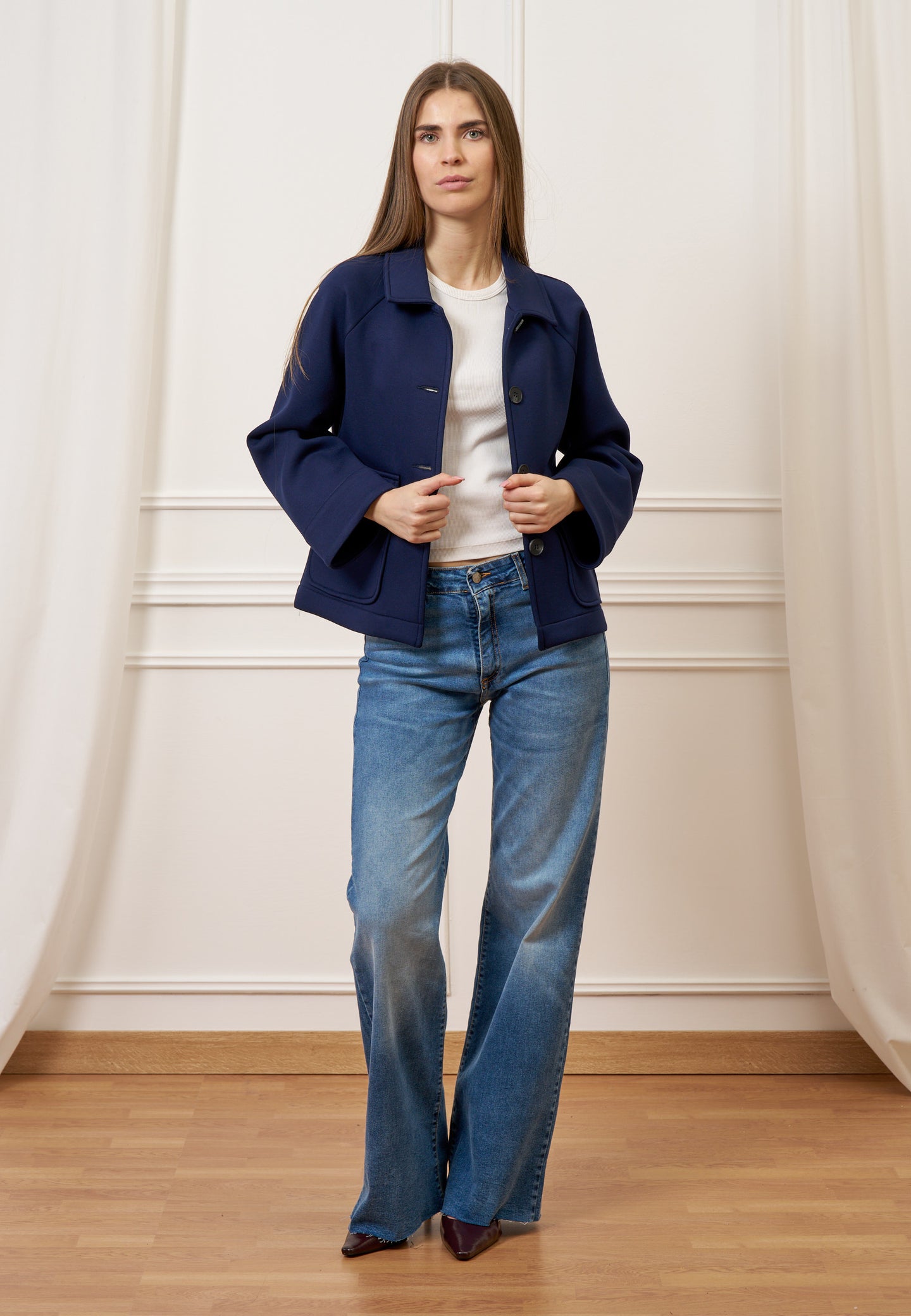 Cappotto accoppiato con tasche