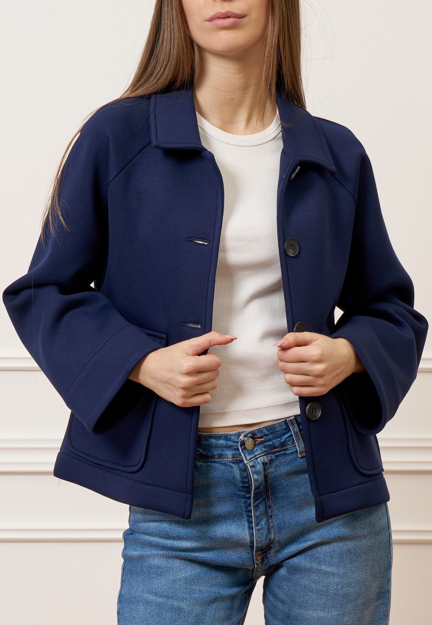 Cappotto accoppiato con tasche