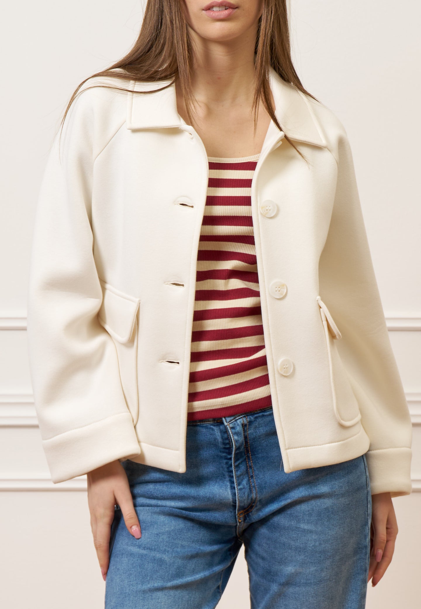 Cappotto accoppiato con tasche