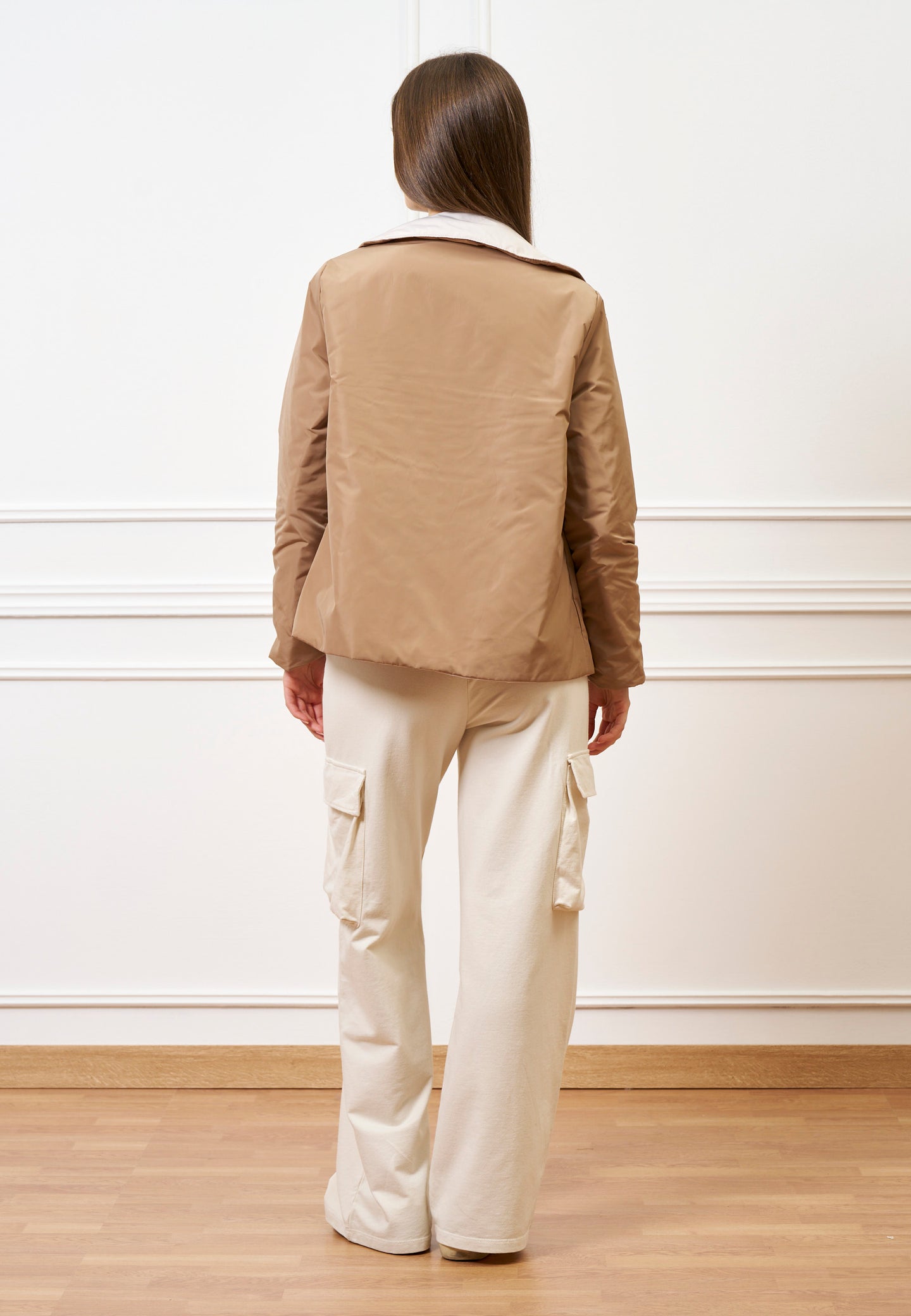 Giubbino imbottito reversibile - BEIGE