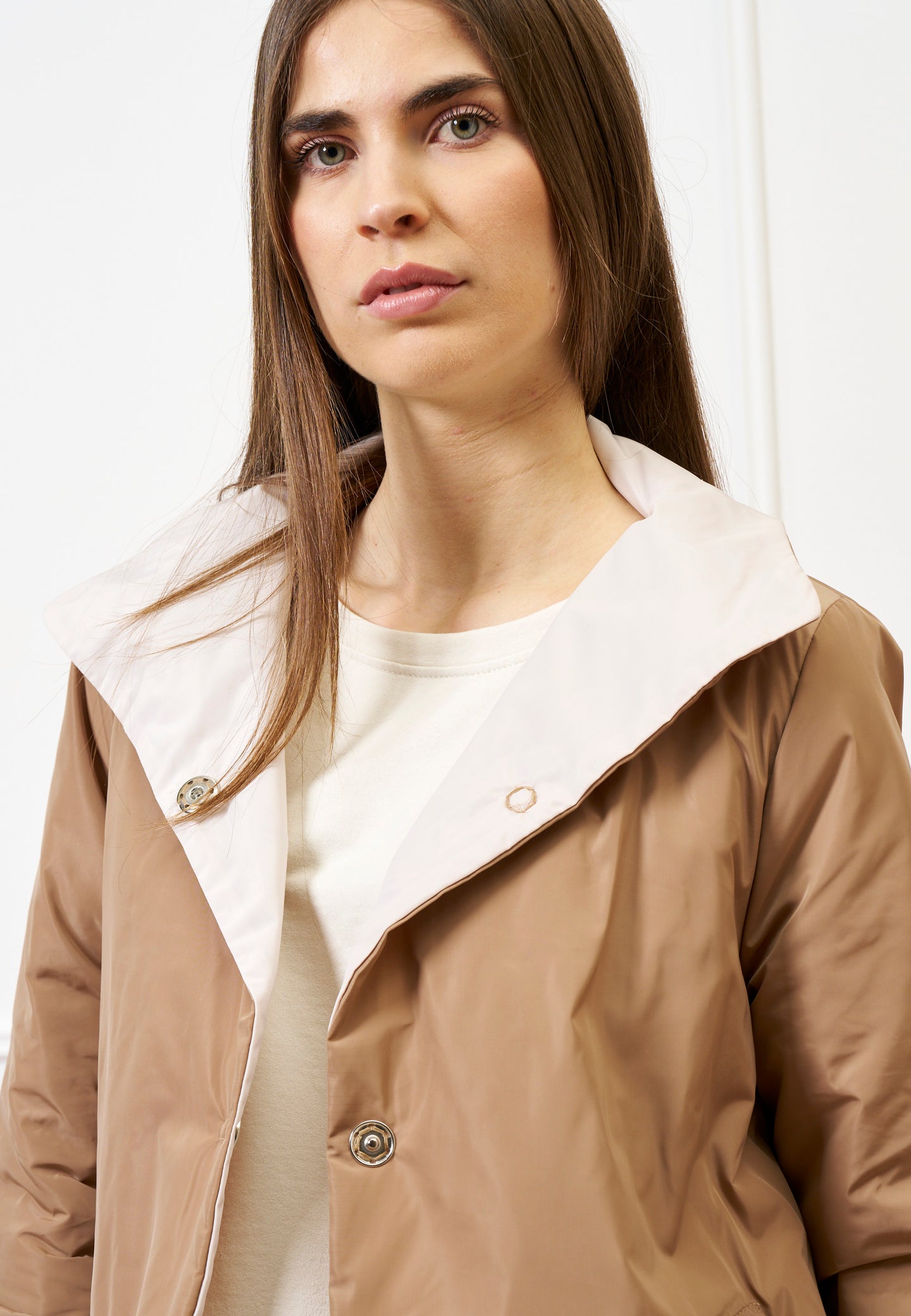 Giubbino imbottito reversibile - BEIGE