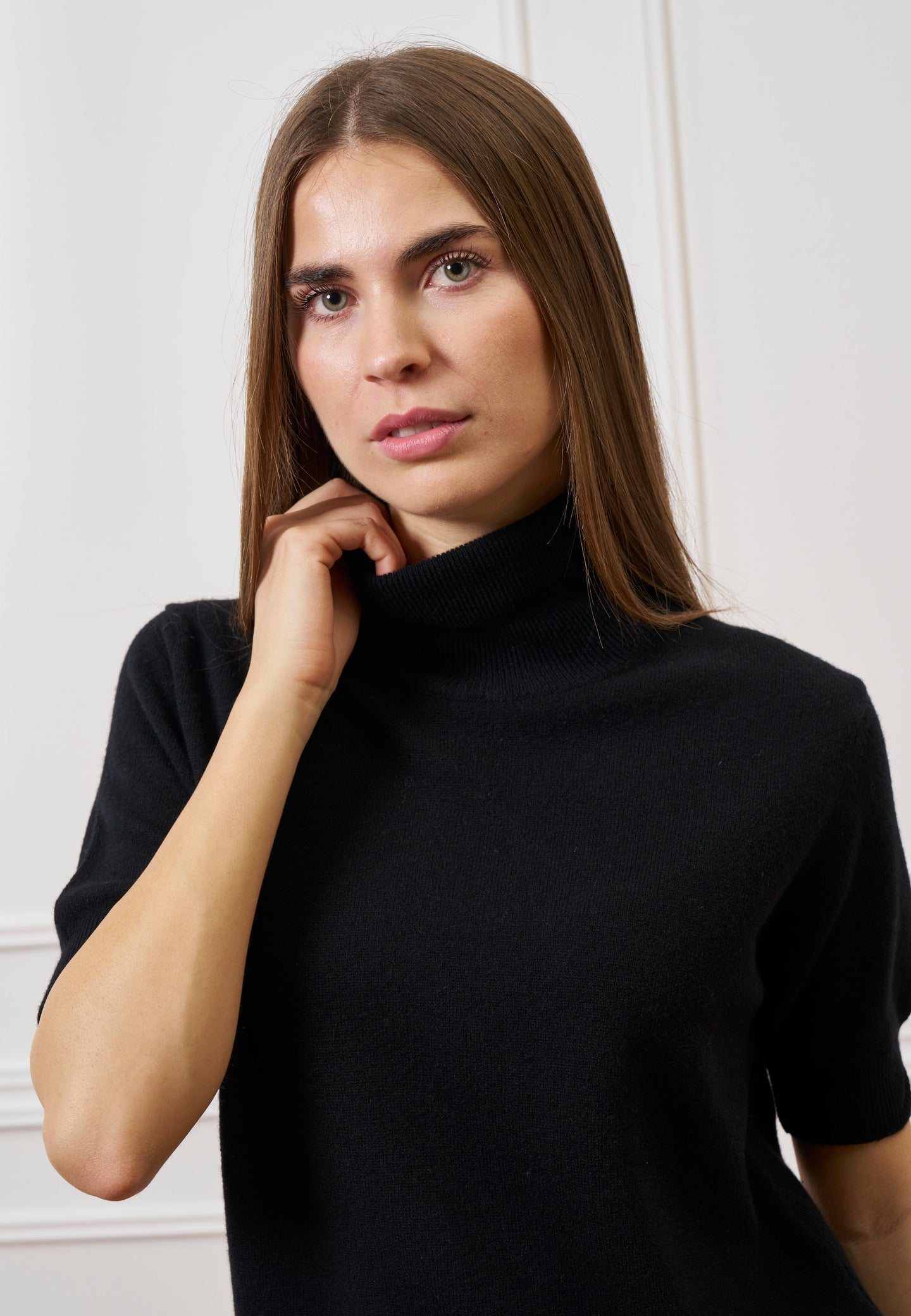 Maglia a maniche corte in lana