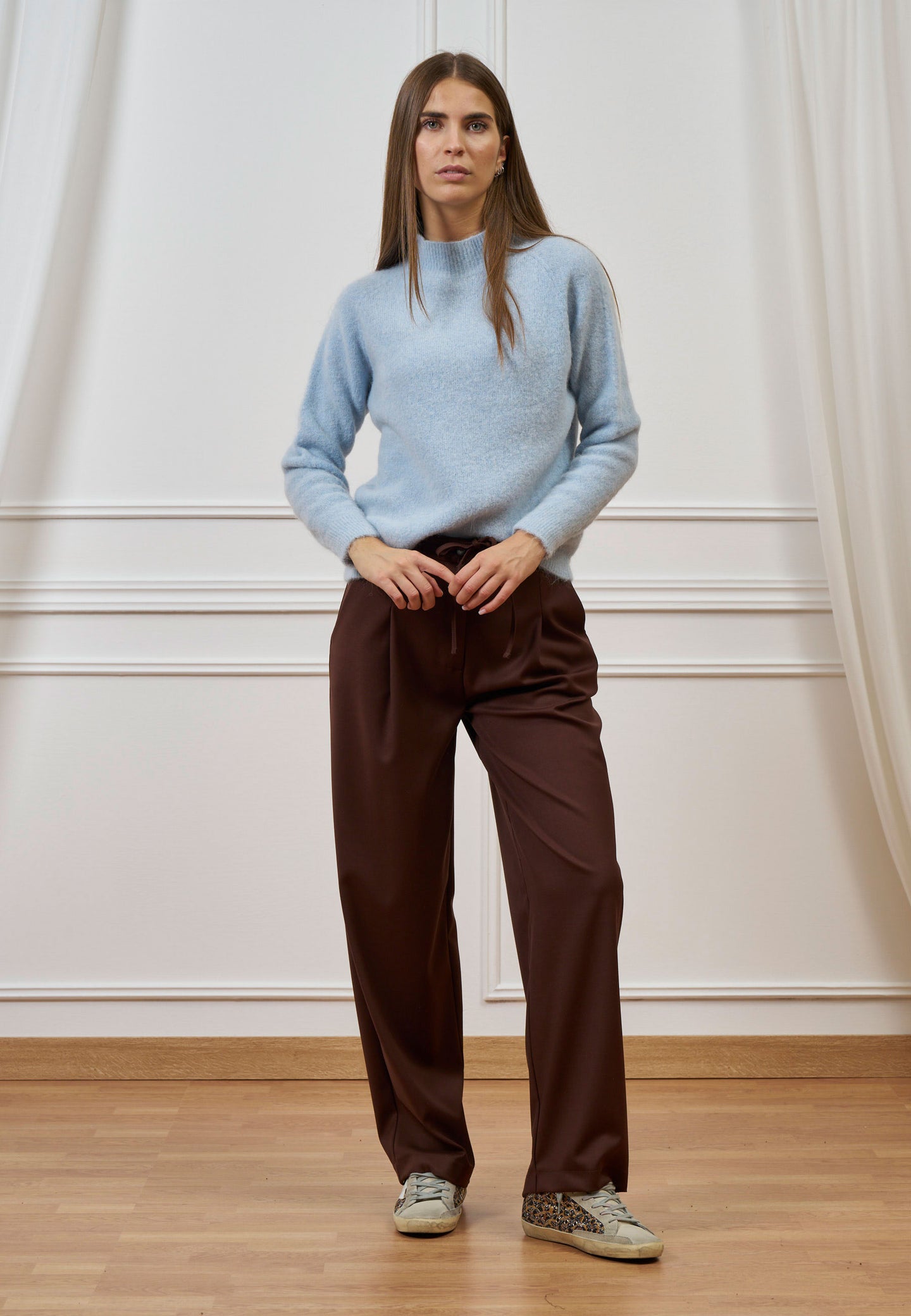 Maglia con collo a cratere