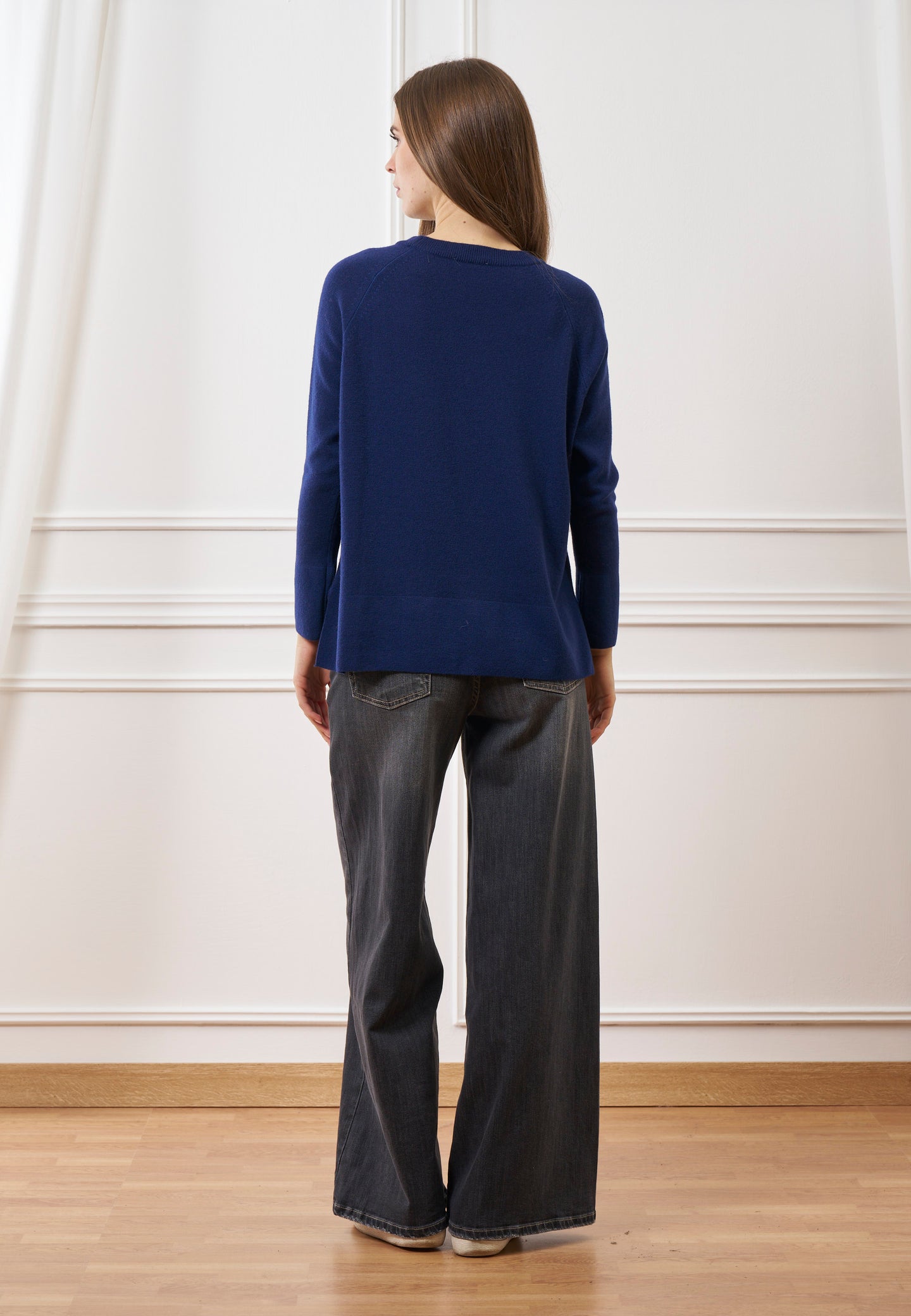 Maglia con maniche raglan in lana