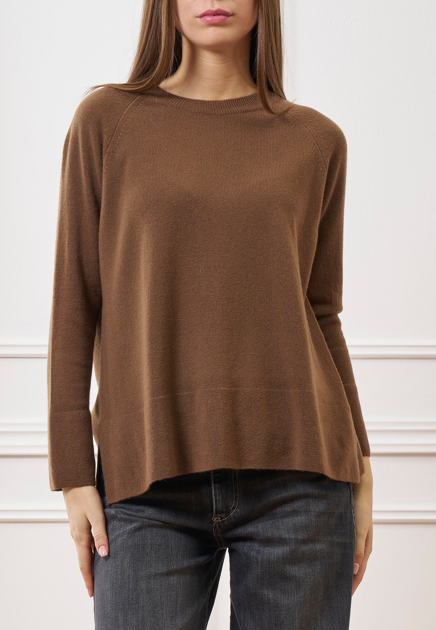 Maglia con maniche raglan in lana