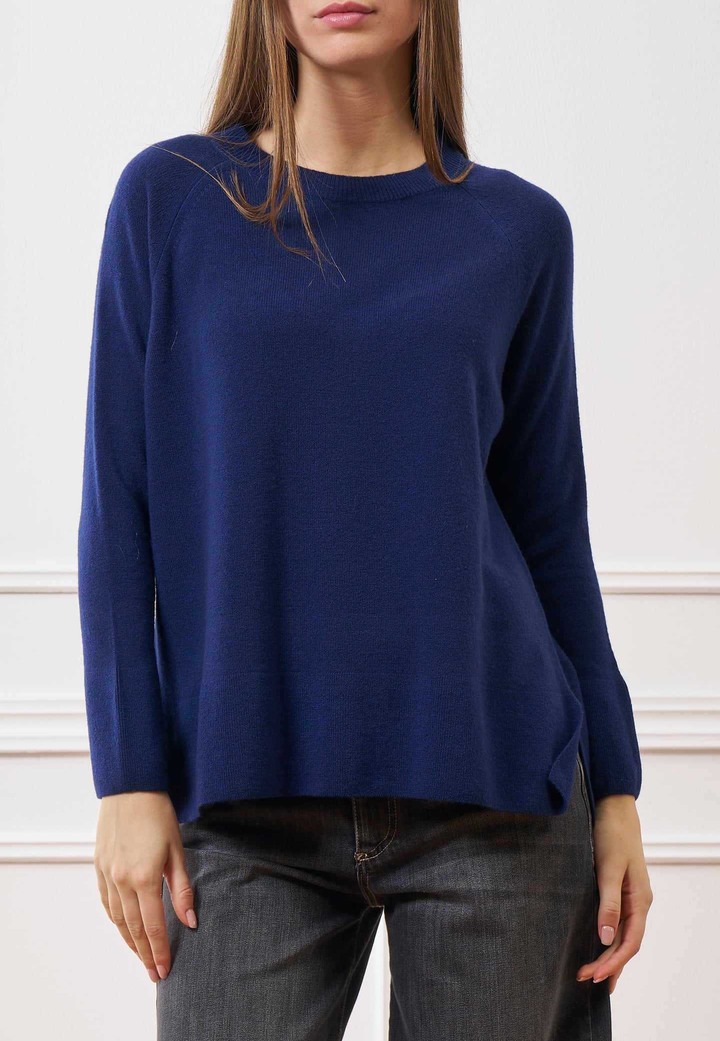 Maglia con maniche raglan in lana