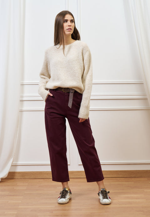 Pantalone balloon con cintura