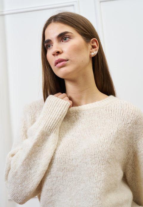 Maglia girocollo in mohair