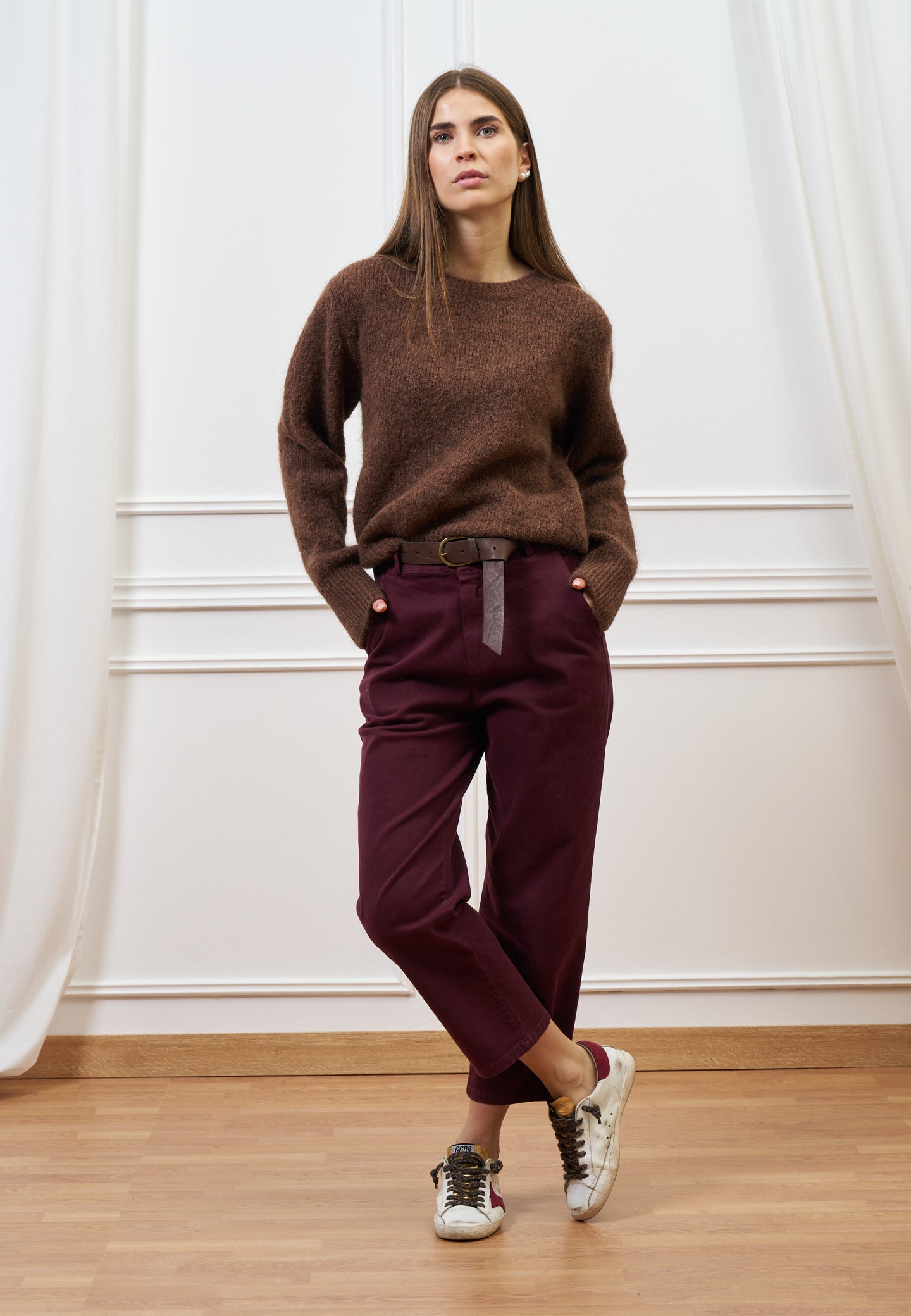 Pantalone balloon con cintura