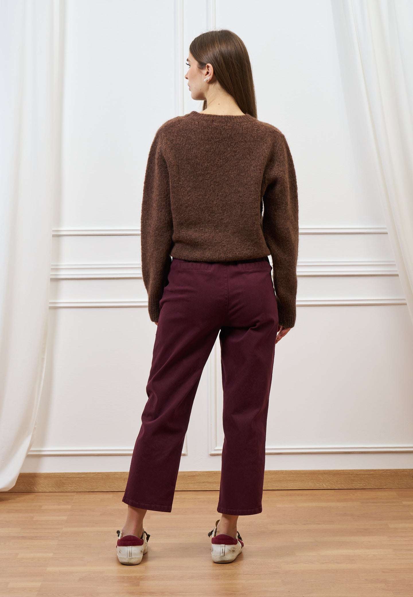 Maglia girocollo in mohair