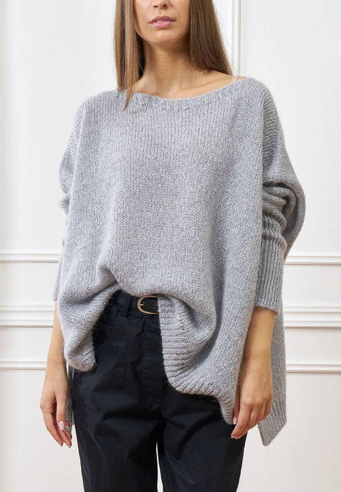 Maglione over spalla scesa