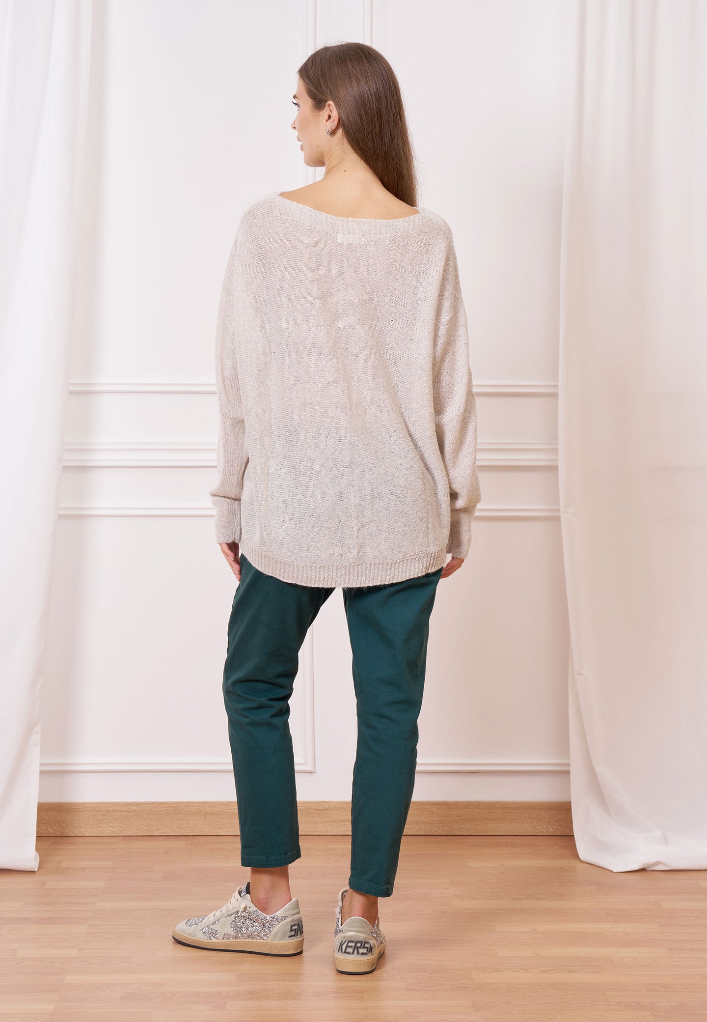 Maglia over paillettes