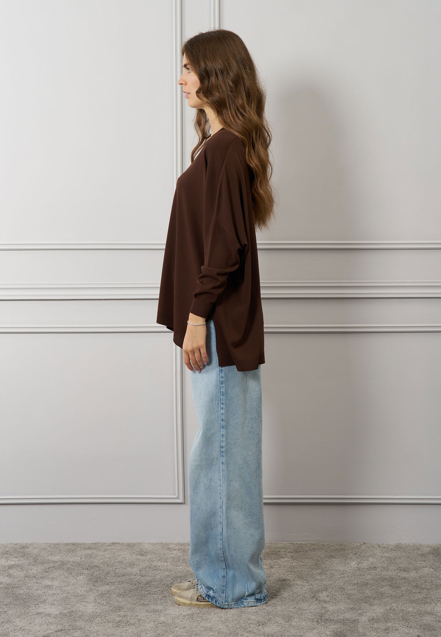 Maglia over scollo a v