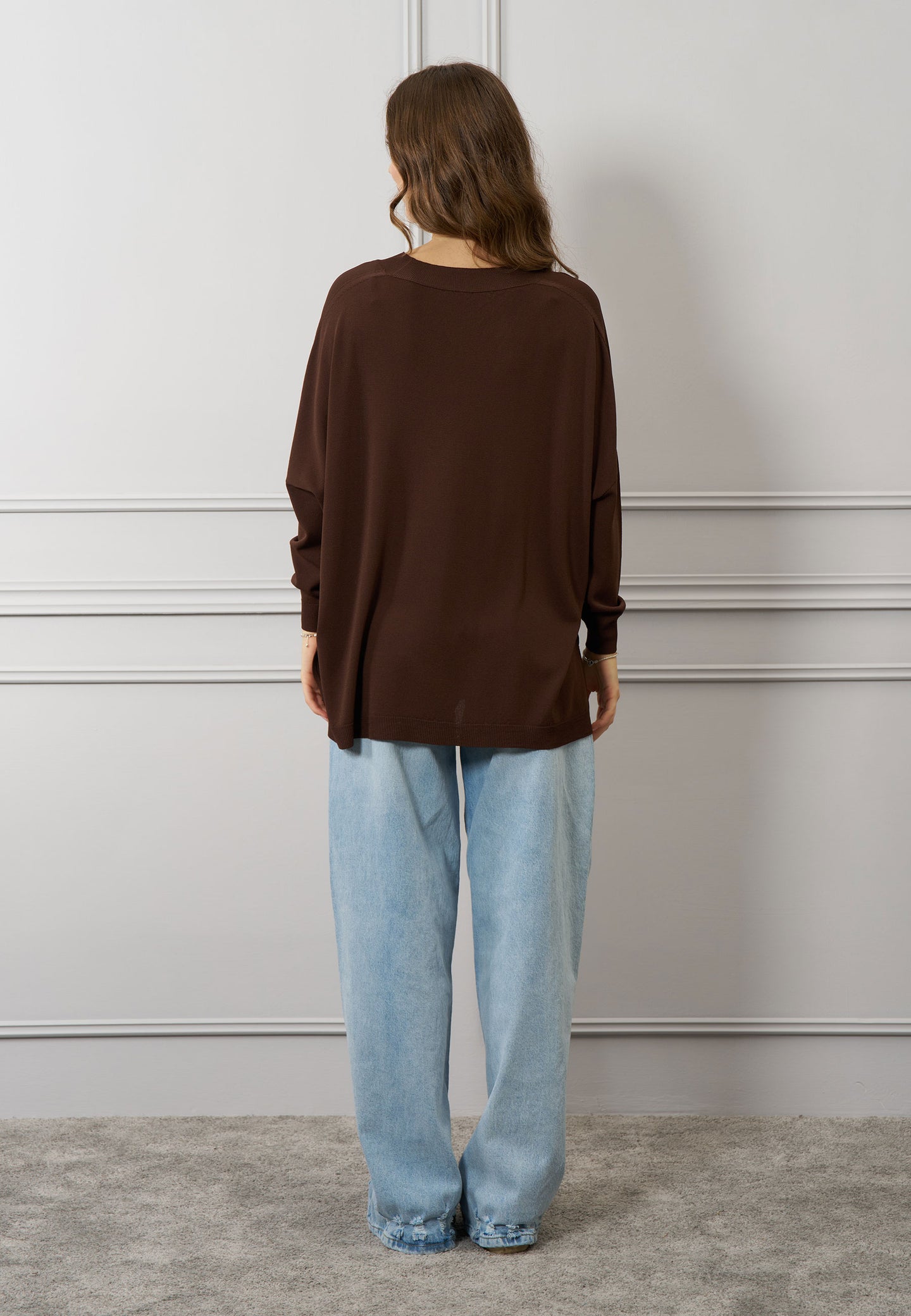 Maglia over scollo a v