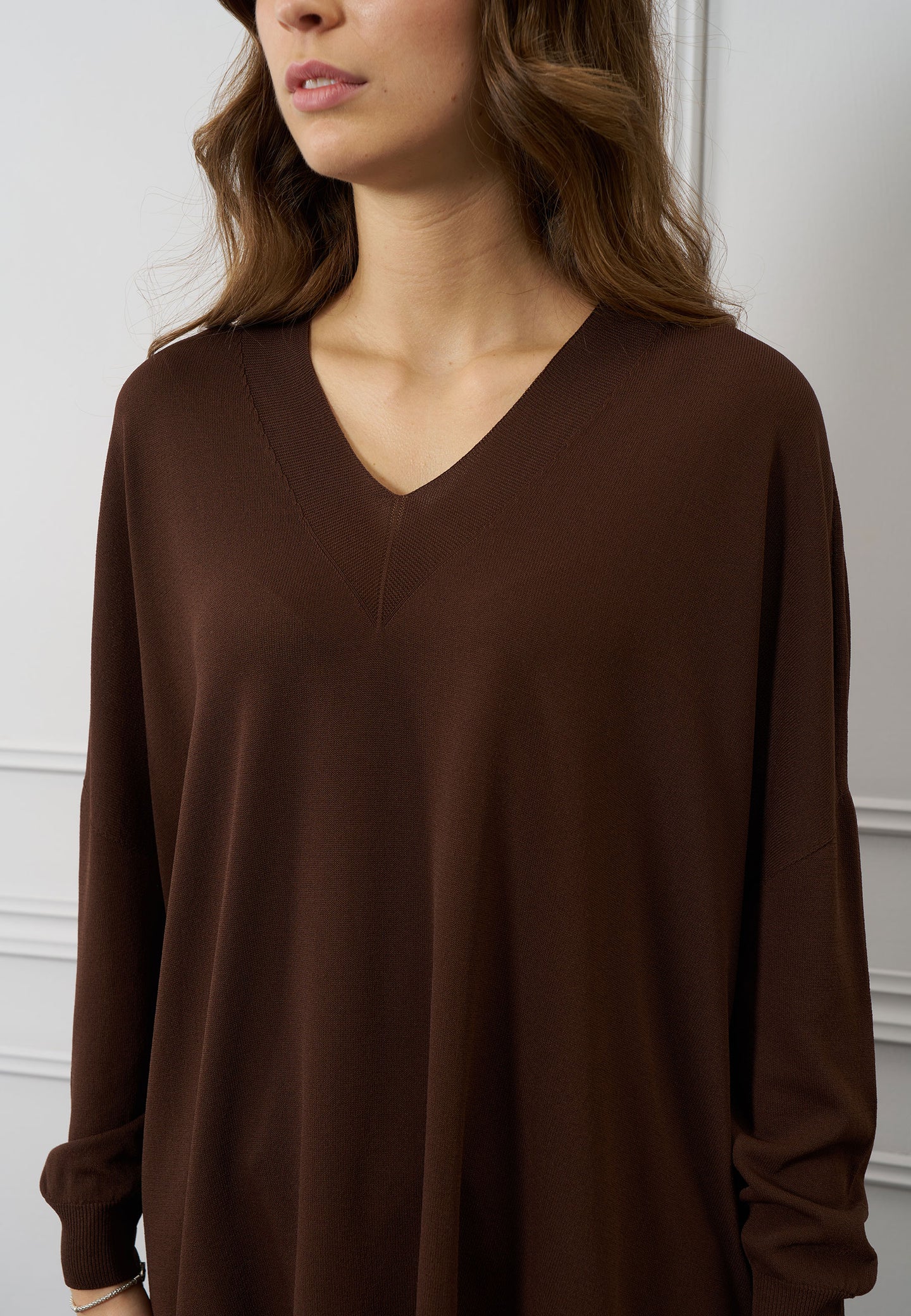 Maglia over scollo a v