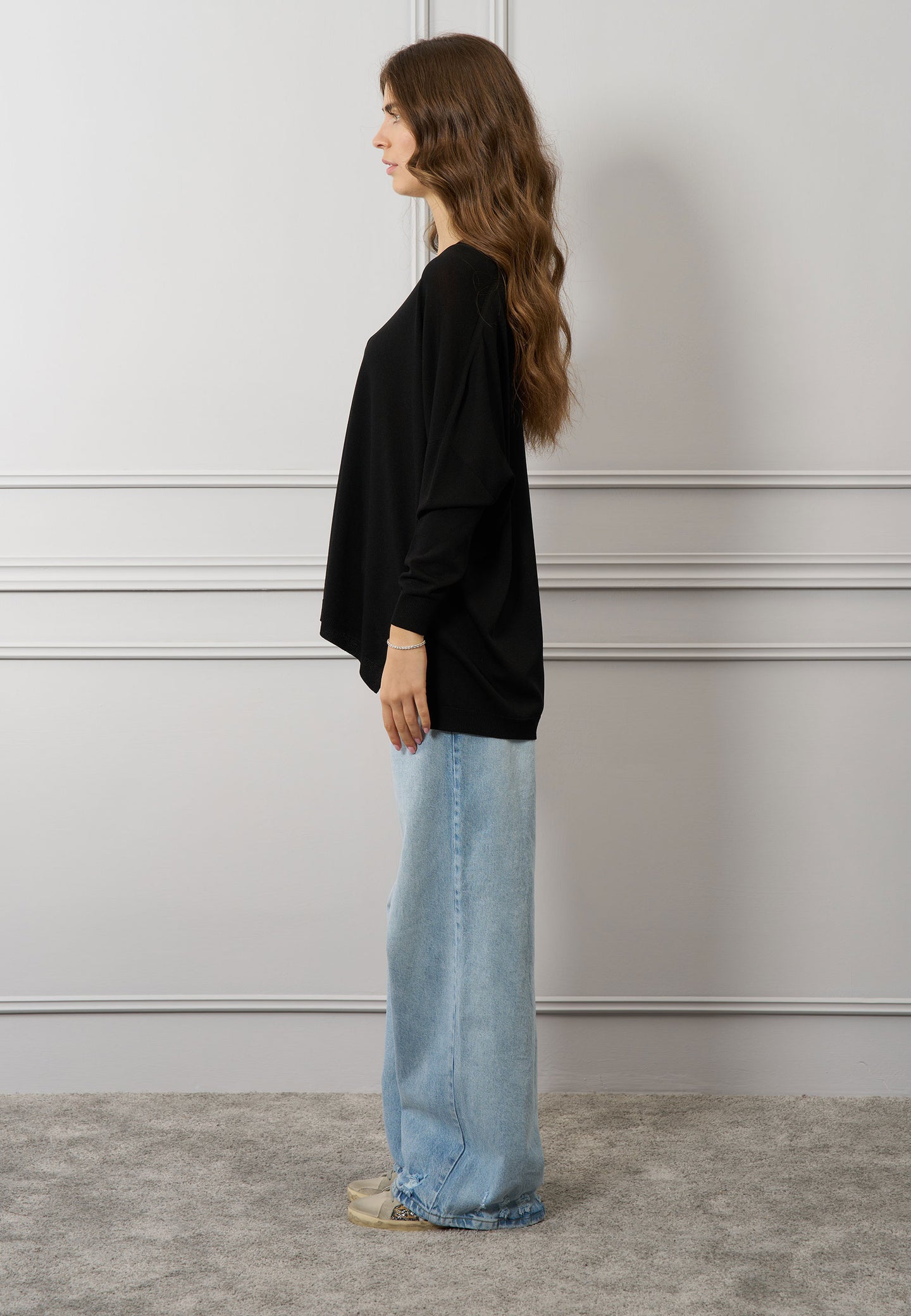 Maglia over scollo a v
