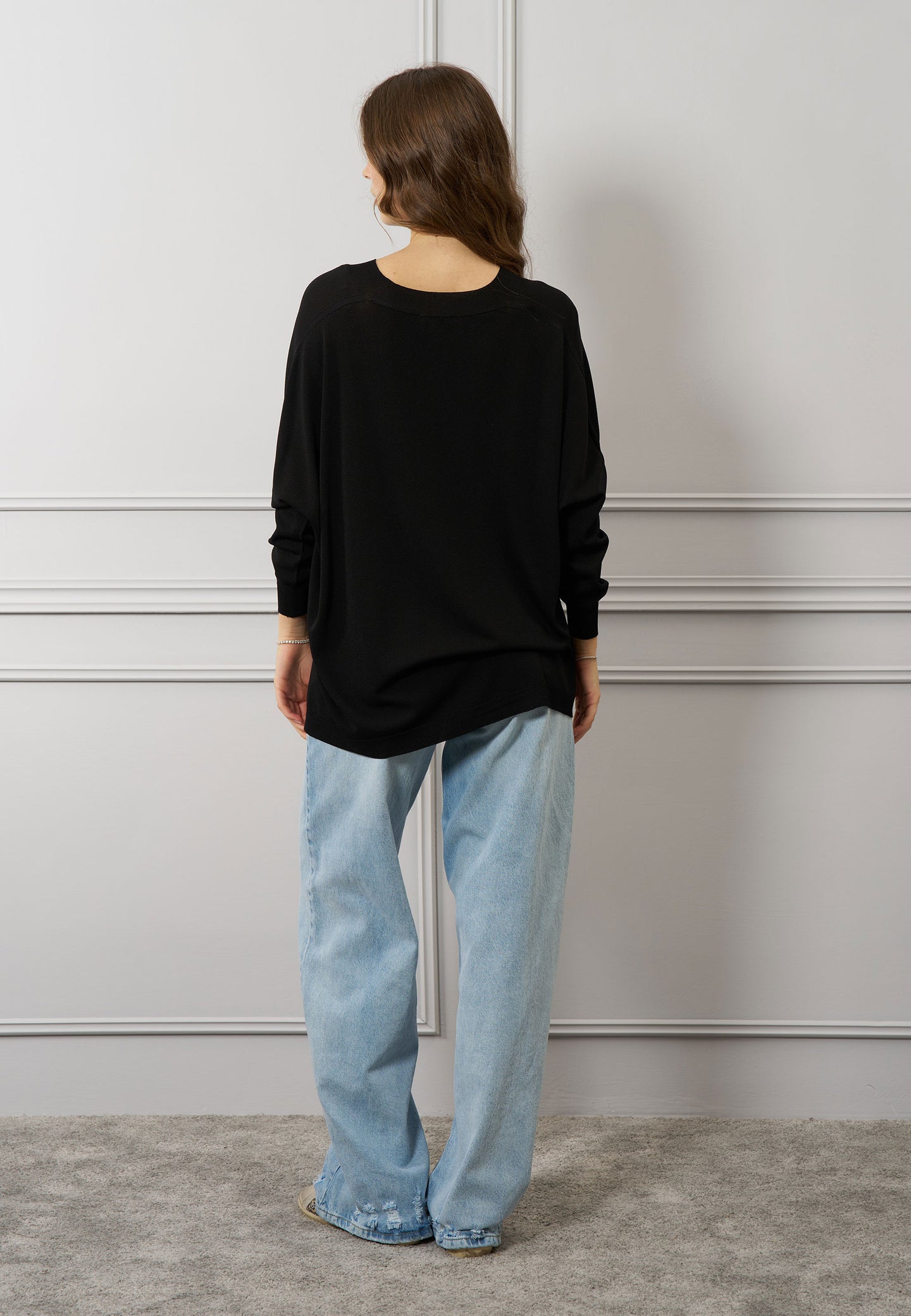 Maglia over scollo a v