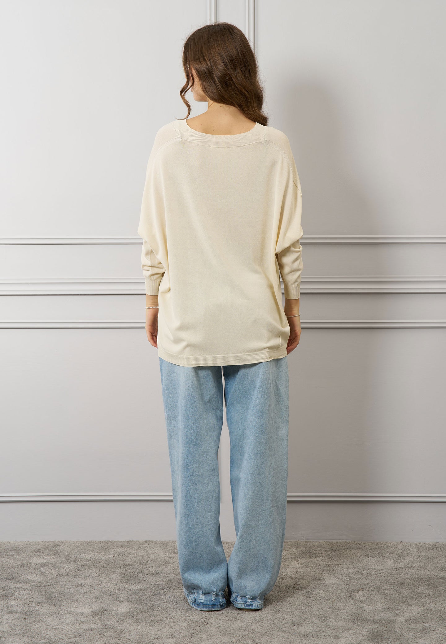 Maglia over scollo a v