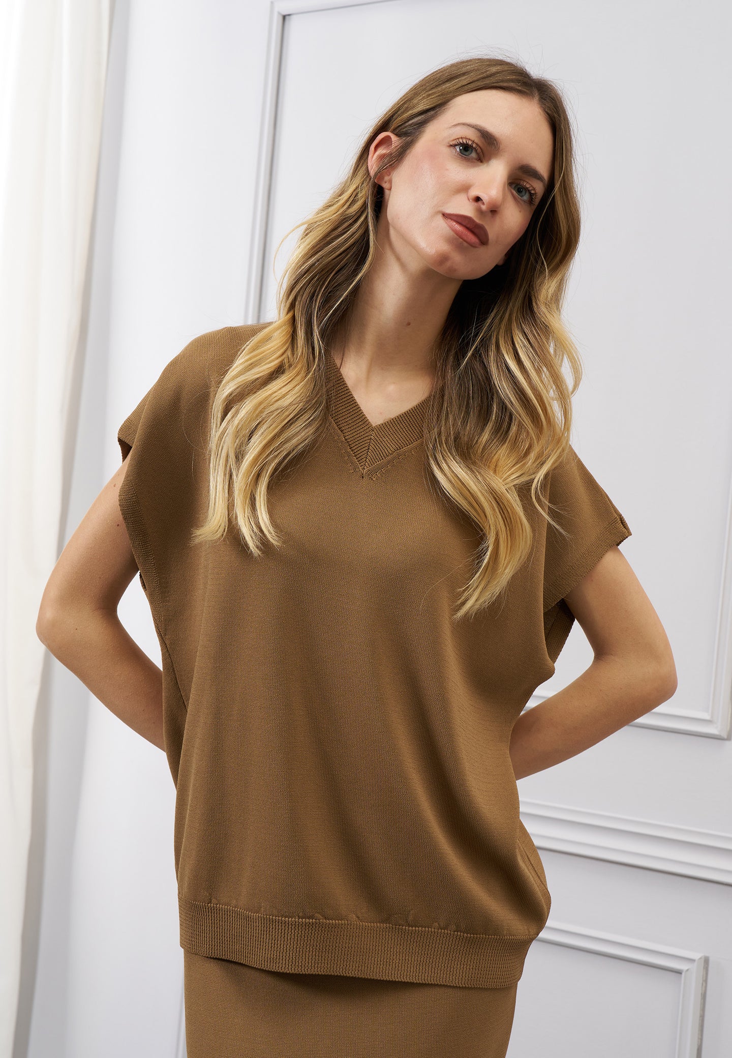 Maglia smanicata over