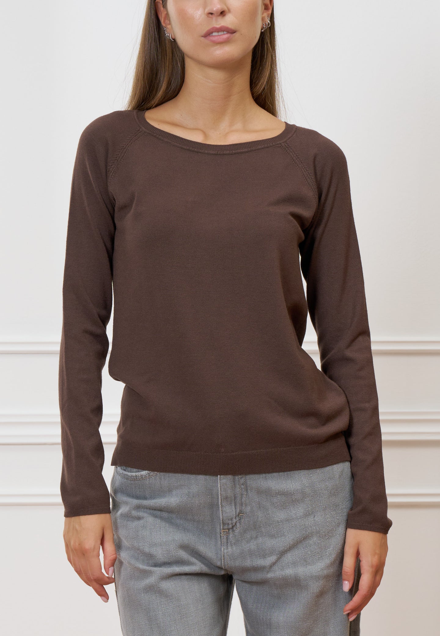 Maglia viscosa girocollo