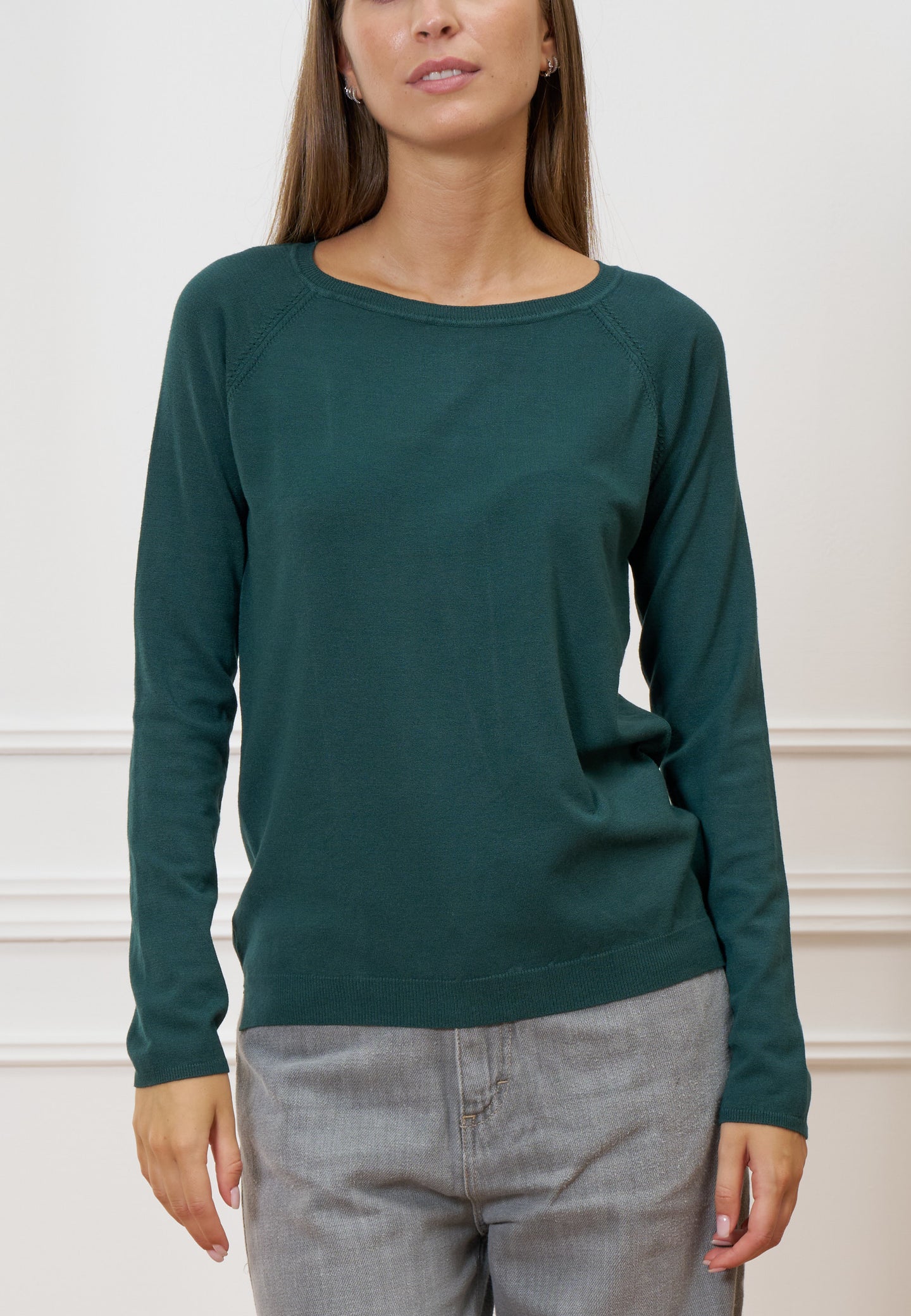 Maglia viscosa girocollo