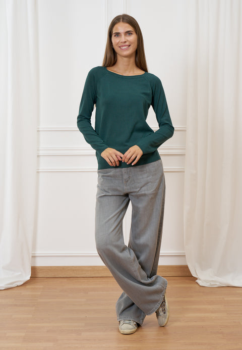 Maglia viscosa girocollo