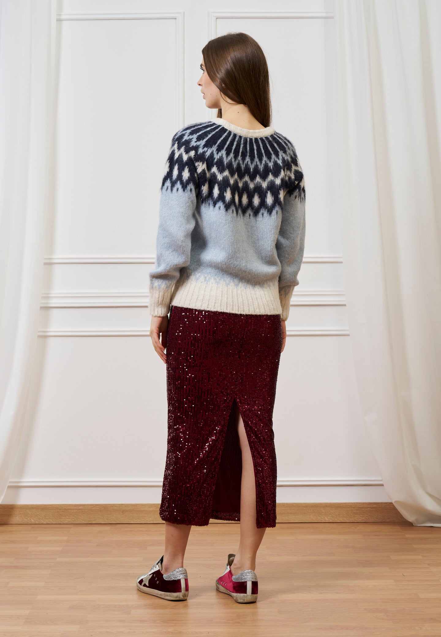 Maglione norvegese multicolore