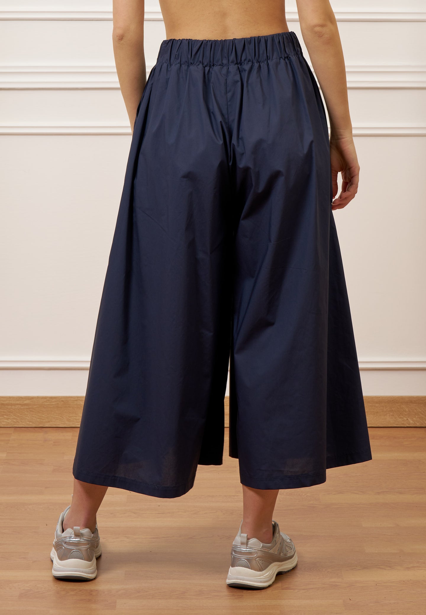 Pantalone gonna ampio in popeline