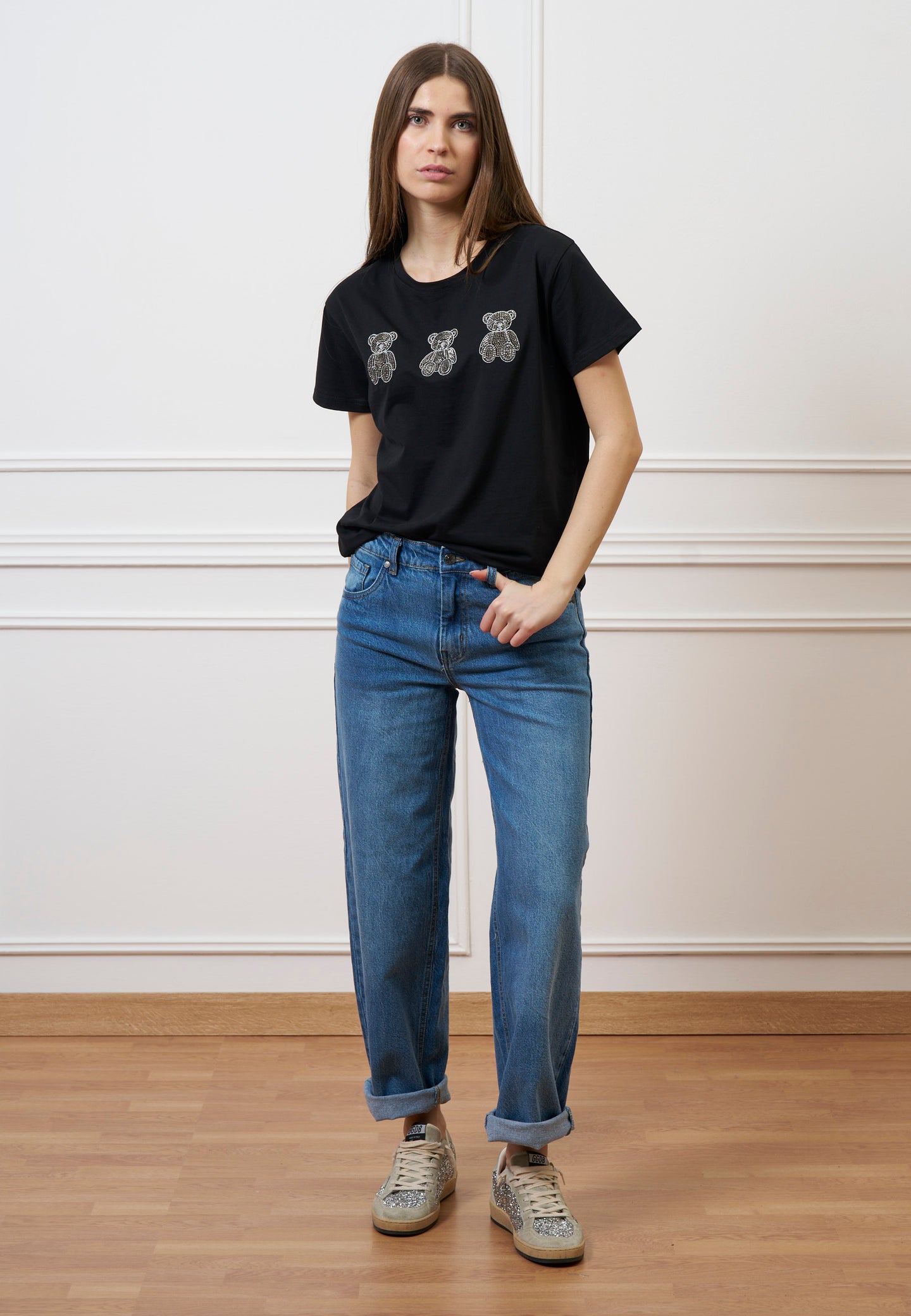 Jeans balloon con vita alta - JEANS