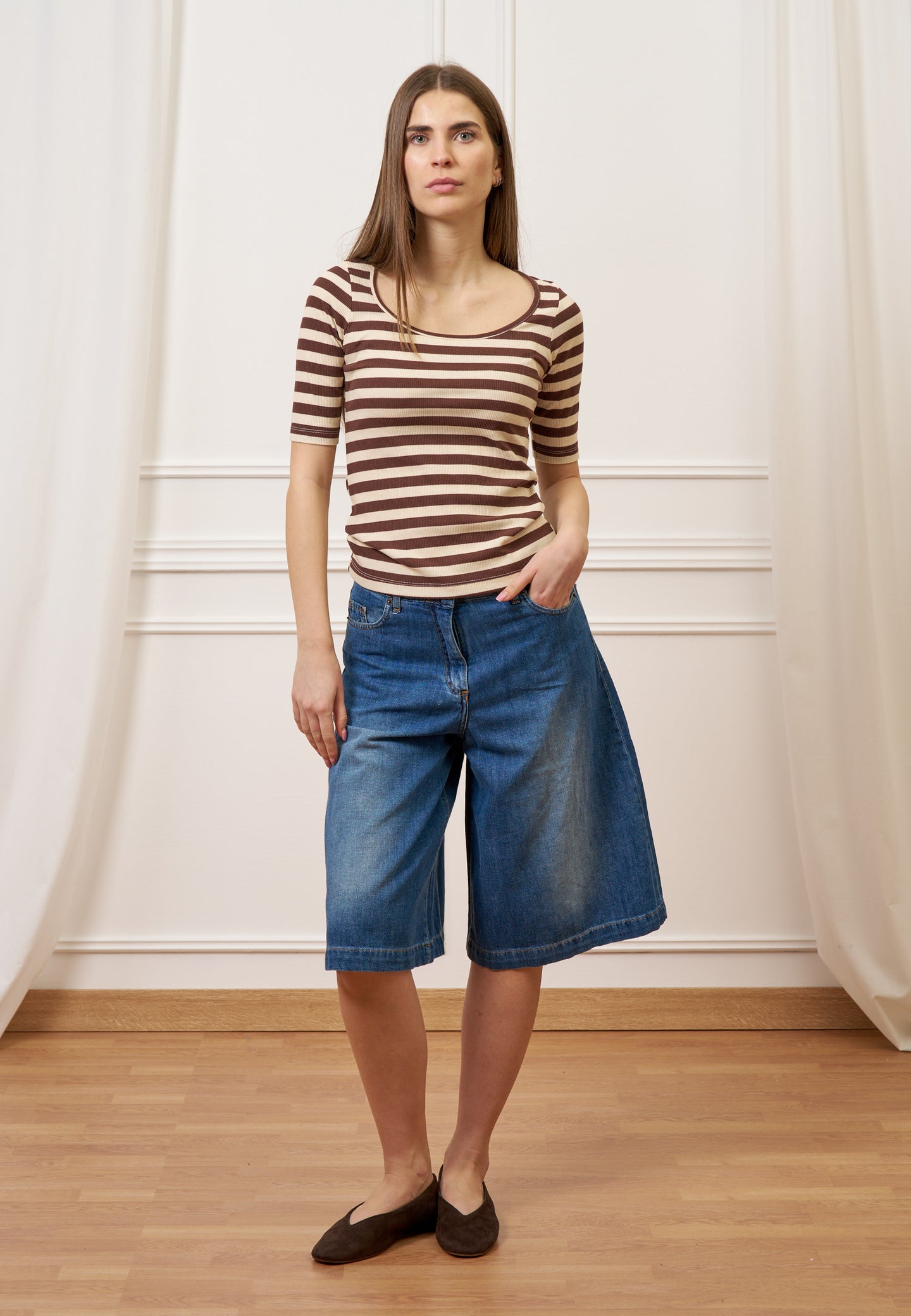 Bermuda ampio in jeans - JEANS