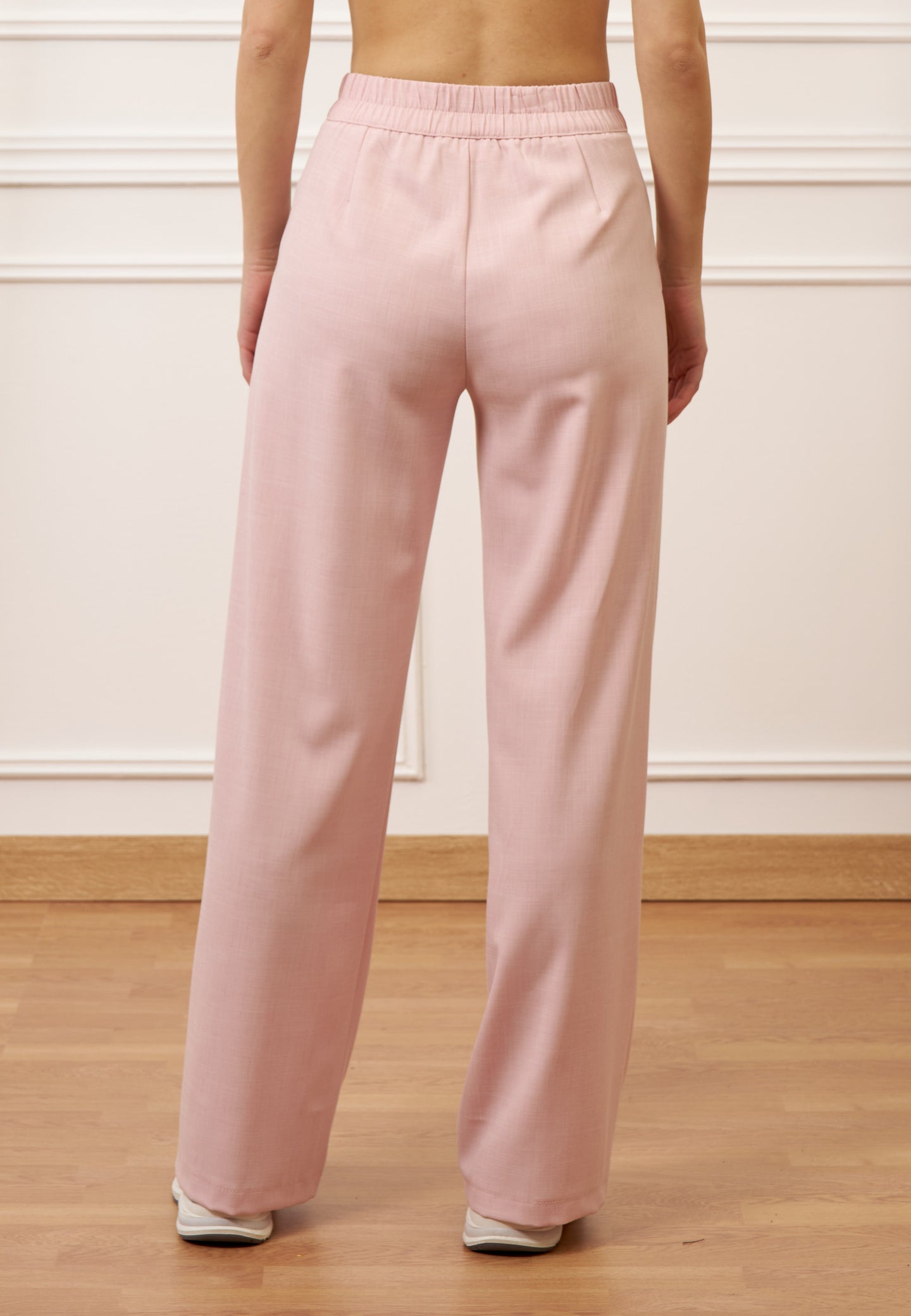 Pantalone palazzo con elastico sul retro