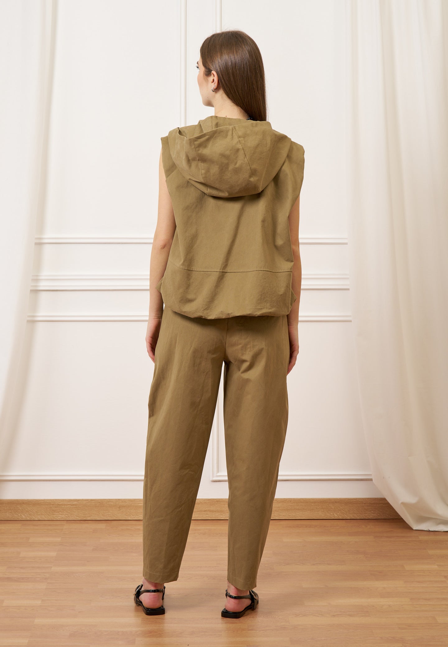 Pantalone balloon con pinces