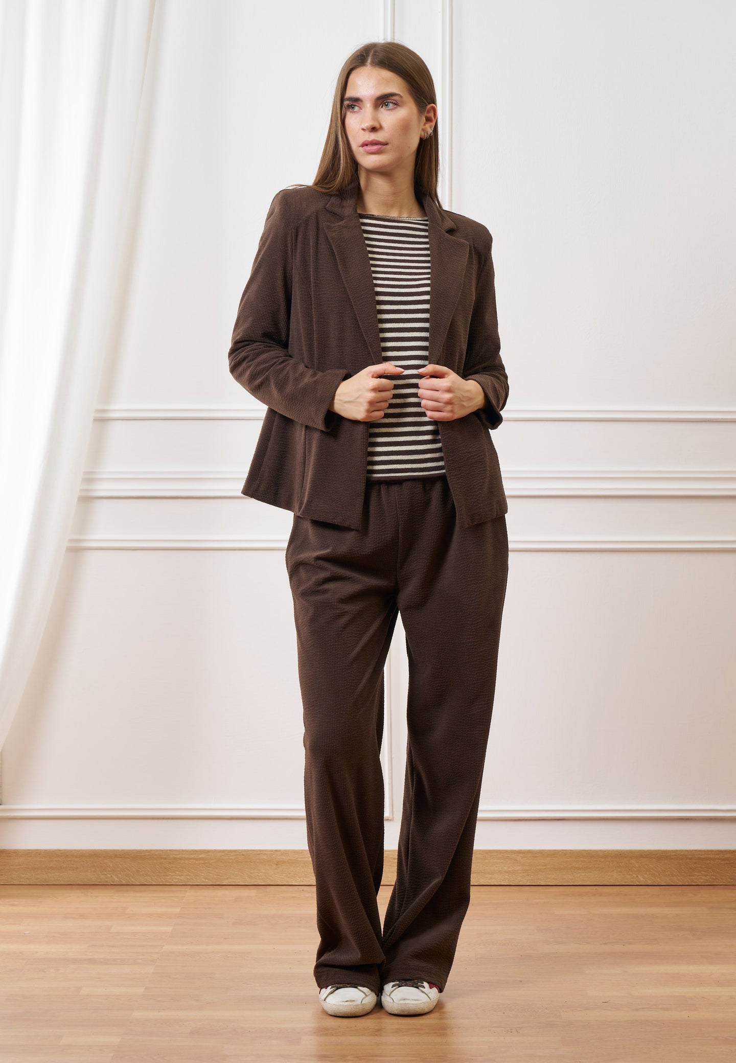 Pantalone ampio in velluto a coste