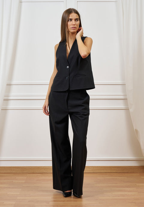 Pantalone dritto con lurex