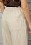 Pantalone gessato coulisse vita