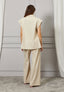Pantalone gessato coulisse vita