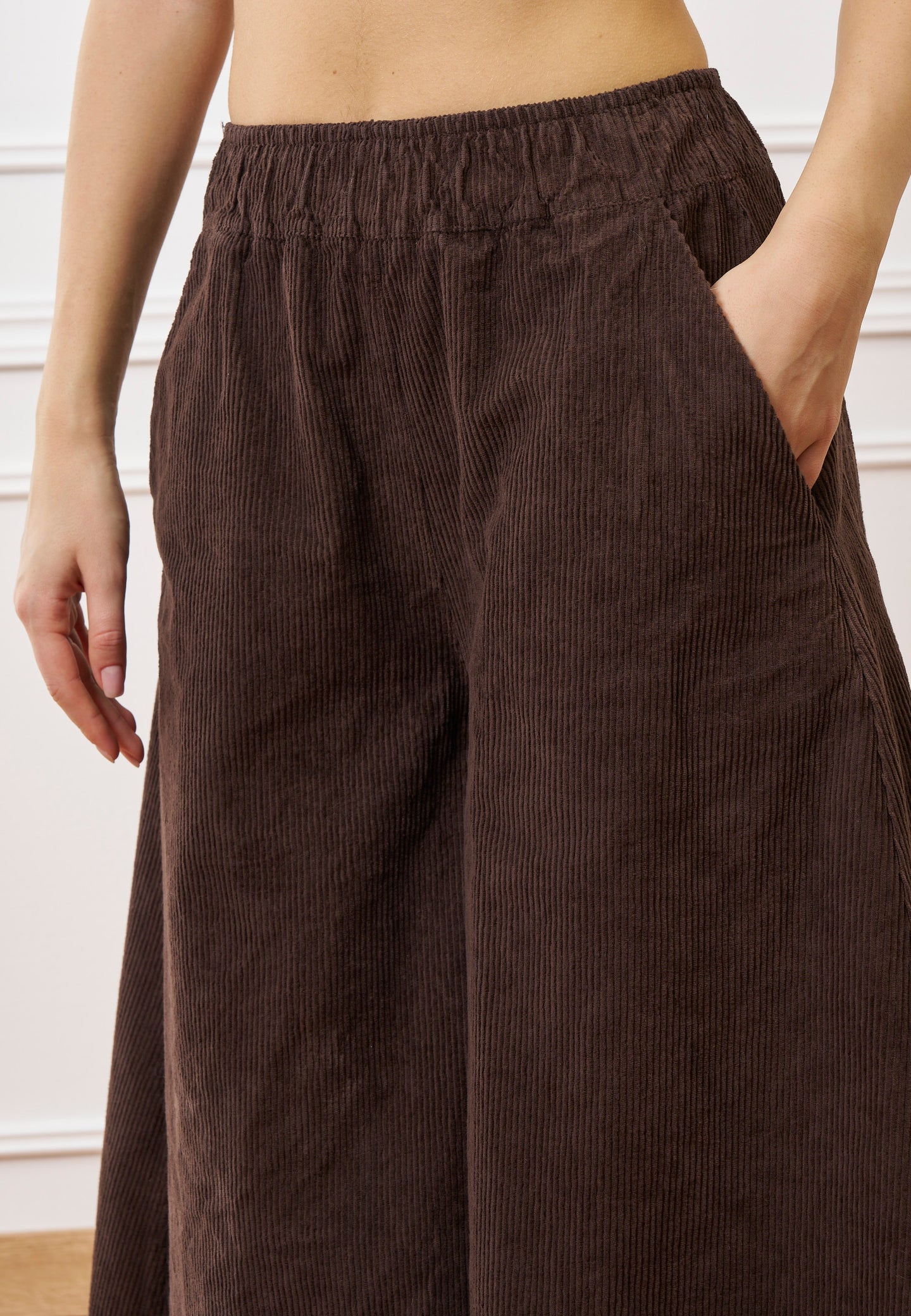 Pantalone gonna in velluto a coste