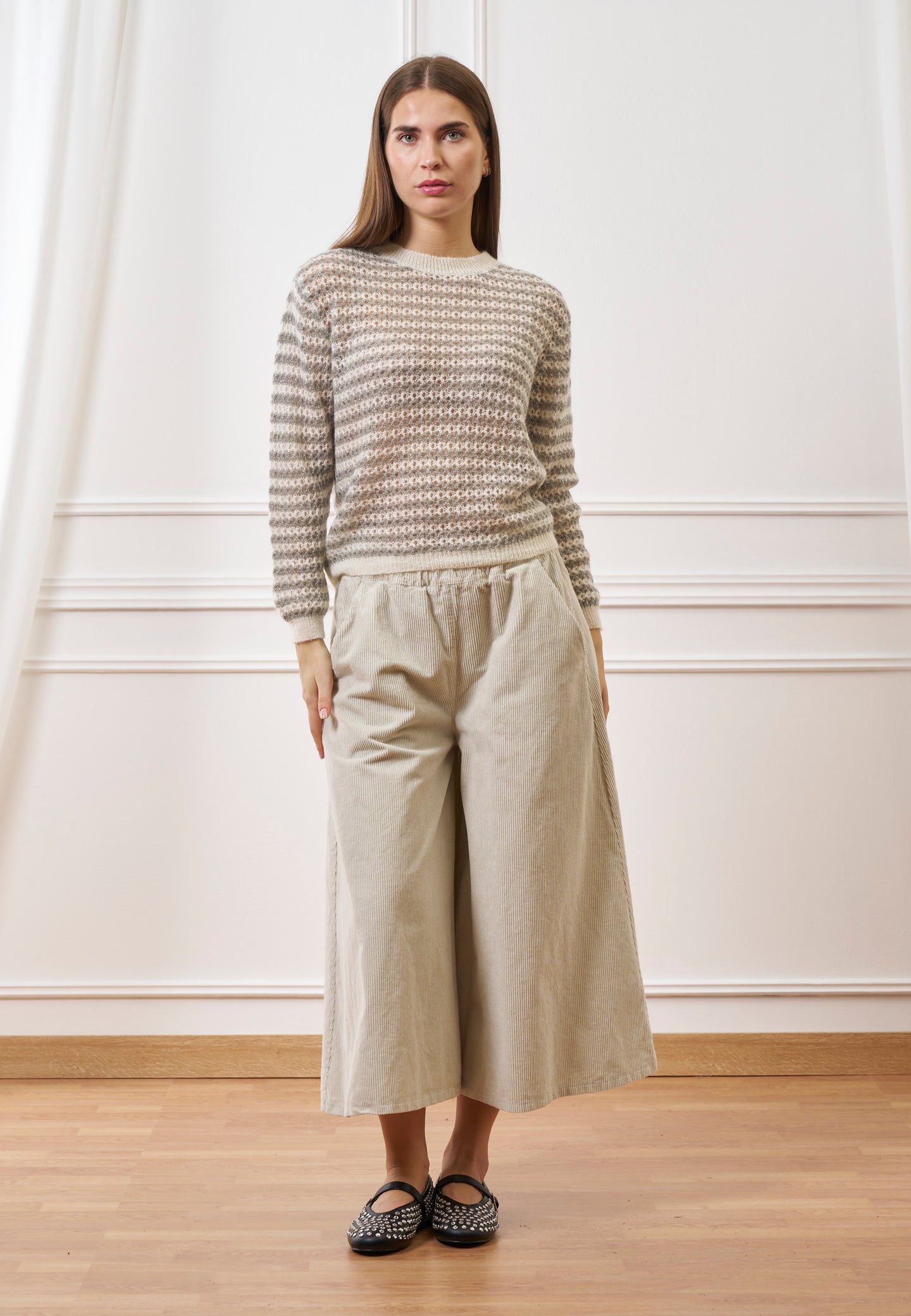 Pantalone gonna in velluto a coste