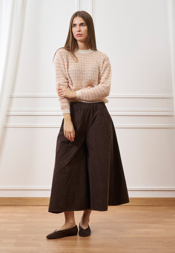 Pantalone gonna in velluto a coste