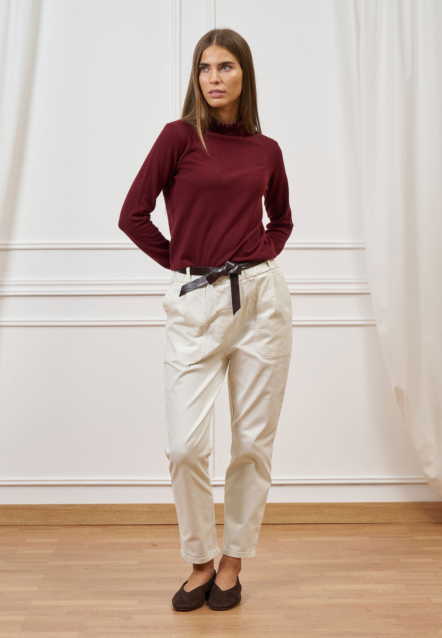 Pantalone jogger con cintura