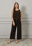 Pantalone lino ricamato
