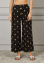 Pantalone lino ricamato